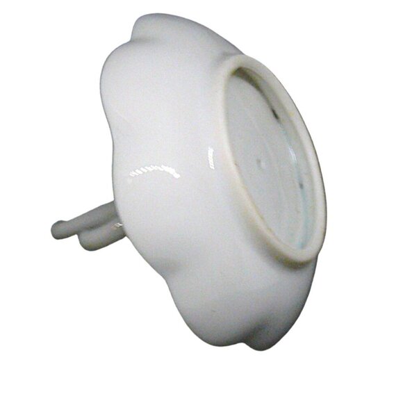 Vintage Porcelain Floral Ring Holder With Scalloped Edge - Picture 3 of 3